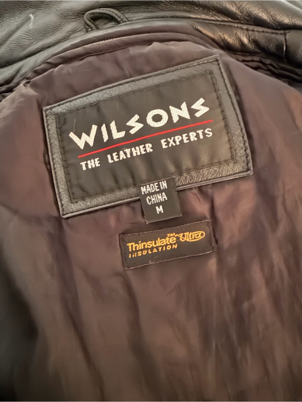 Wilson’s Leather Black Leather Jacket - Picture 3 of 5